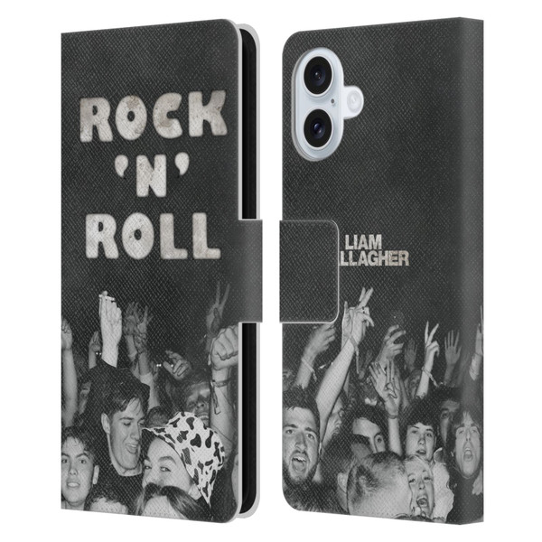 Liam Gallagher Graphics Album Cover Leather Book Wallet Case Cover For Apple iPhone 16 Plus