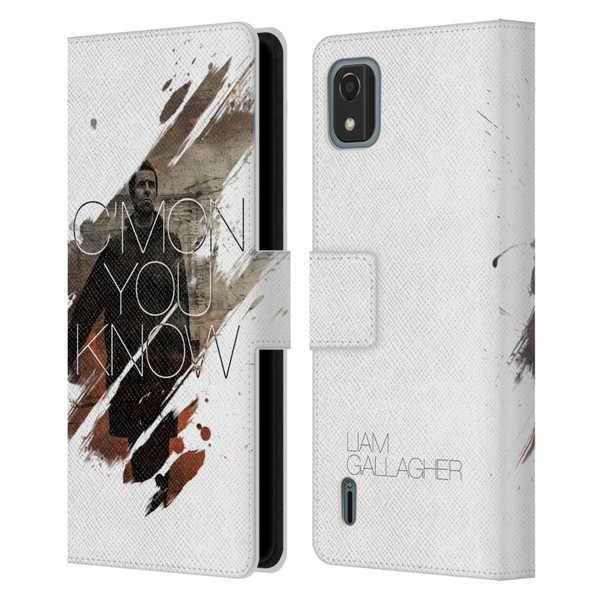 Liam Gallagher Graphics C'mon You Know Leather Book Wallet Case Cover For Nokia C2 2nd Edition