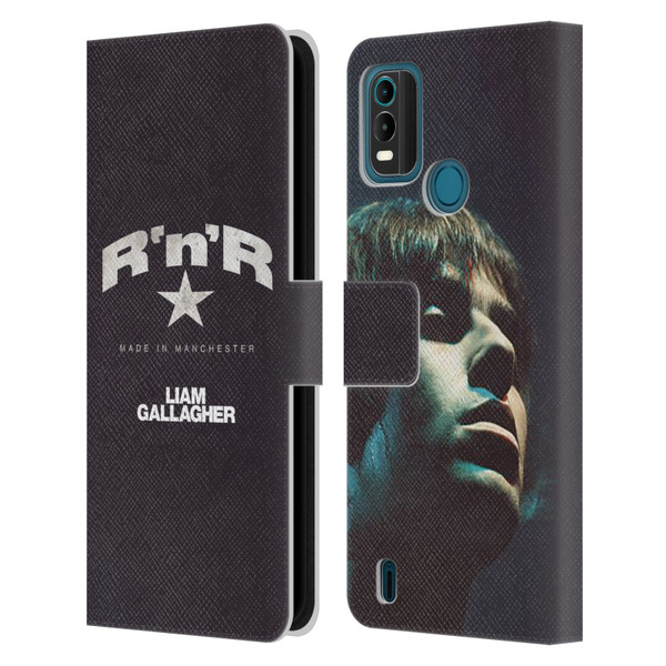 Liam Gallagher Graphics R 'N' R Star Leather Book Wallet Case Cover For Nokia G11 Plus