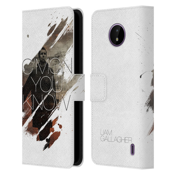 Liam Gallagher Graphics Concert Leather Book Wallet Case Cover For Nokia C10 / C20