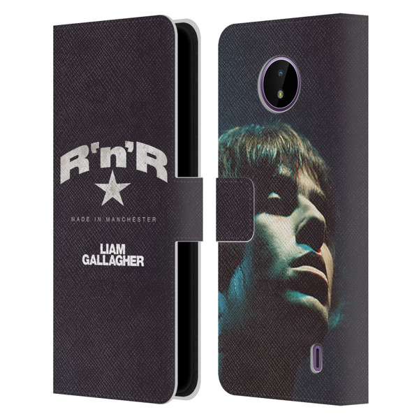 Liam Gallagher Graphics R 'N' R Star Leather Book Wallet Case Cover For Nokia C10 / C20