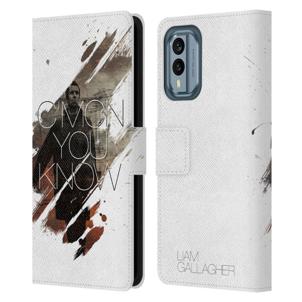 Liam Gallagher Graphics C'mon You Know Leather Book Wallet Case Cover For Nokia X30