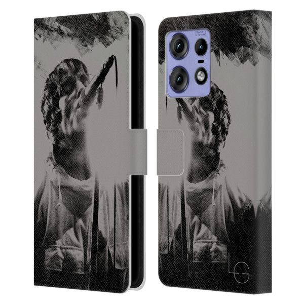 Liam Gallagher Graphics Concert Leather Book Wallet Case Cover For Motorola Edge 50 Pro