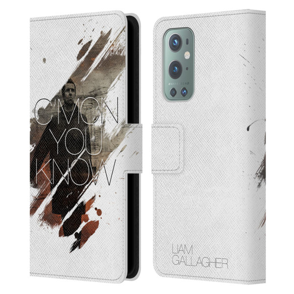 Liam Gallagher Graphics C'mon You Know Leather Book Wallet Case Cover For OnePlus 9