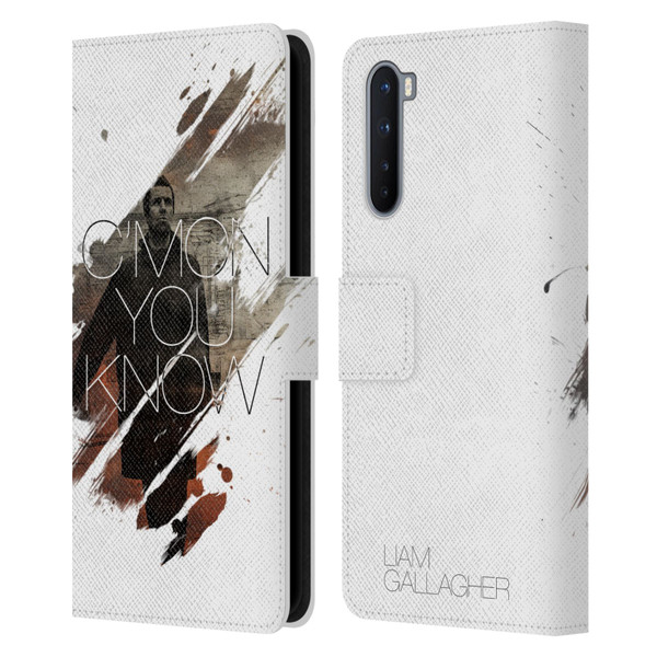 Liam Gallagher Graphics C'mon You Know Leather Book Wallet Case Cover For OnePlus Nord 5G