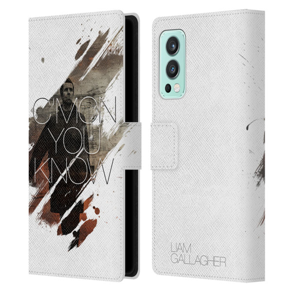 Liam Gallagher Graphics C'mon You Know Leather Book Wallet Case Cover For OnePlus Nord 2 5G