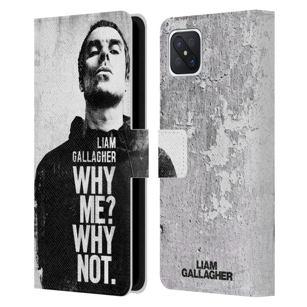 Liam Gallagher Graphics Why Me Leather Book Wallet Case Cover For OPPO Reno4 Z 5G