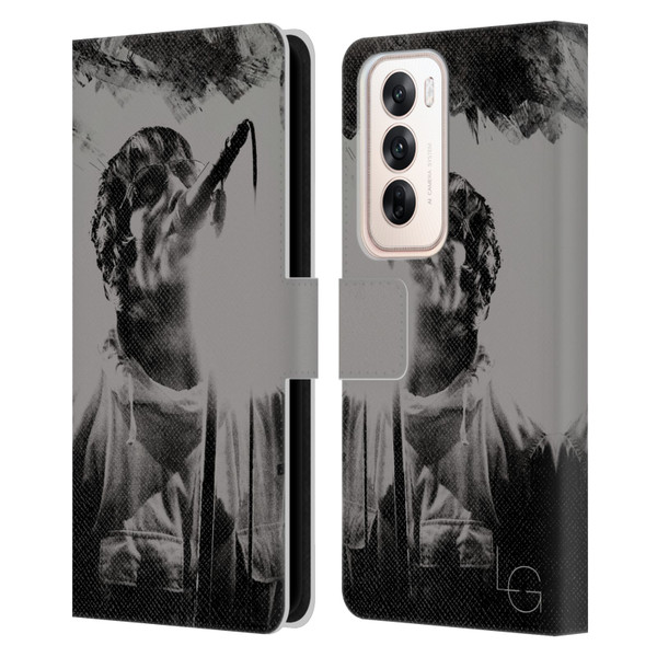 Liam Gallagher Graphics Concert Leather Book Wallet Case Cover For OPPO Reno12 5G