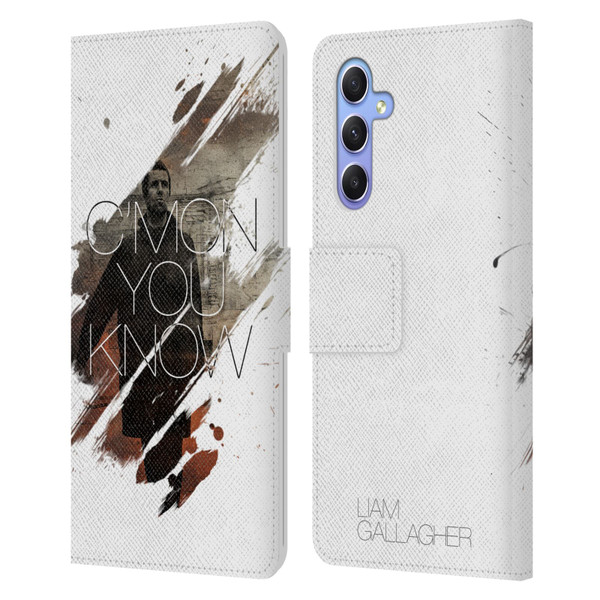 Liam Gallagher Graphics C'mon You Know Leather Book Wallet Case Cover For Samsung Galaxy A34 5G