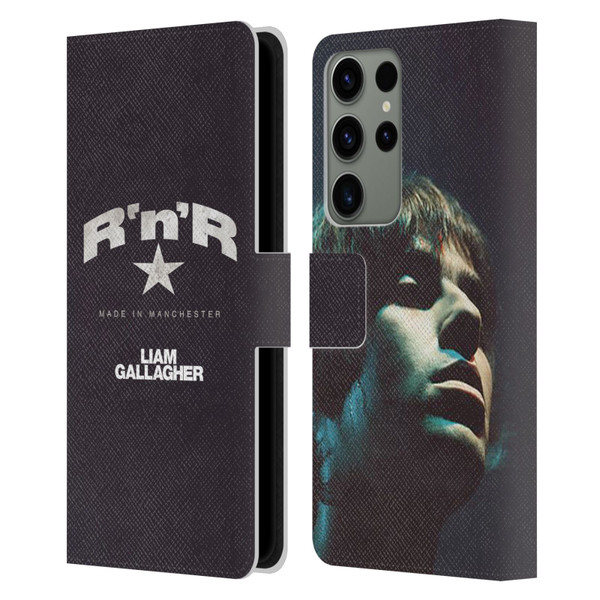Liam Gallagher Graphics R 'N' R Star Leather Book Wallet Case Cover For Samsung Galaxy S23 Ultra 5G
