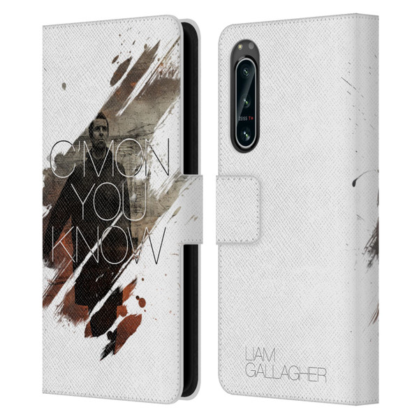 Liam Gallagher Graphics C'mon You Know Leather Book Wallet Case Cover For Sony Xperia 5 IV