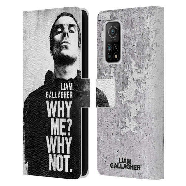 Liam Gallagher Graphics Why Me Leather Book Wallet Case Cover For Xiaomi Mi 10T 5G
