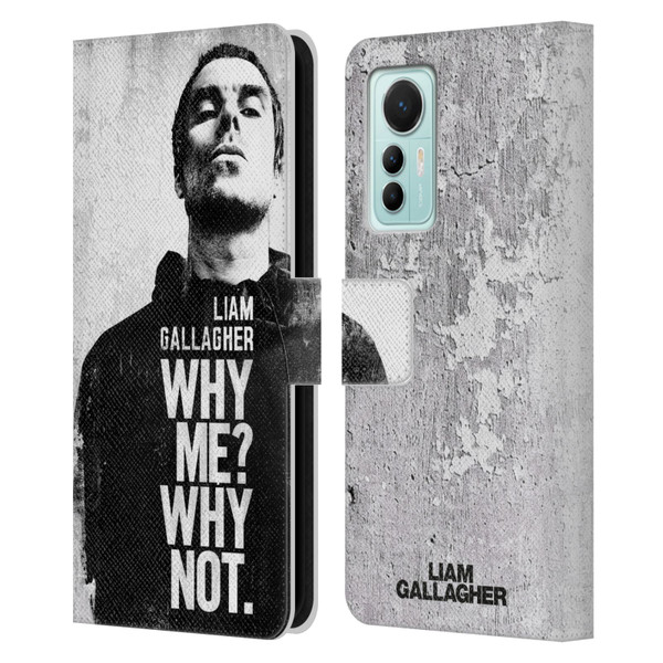 Liam Gallagher Graphics Why Me Leather Book Wallet Case Cover For Xiaomi 12 Lite