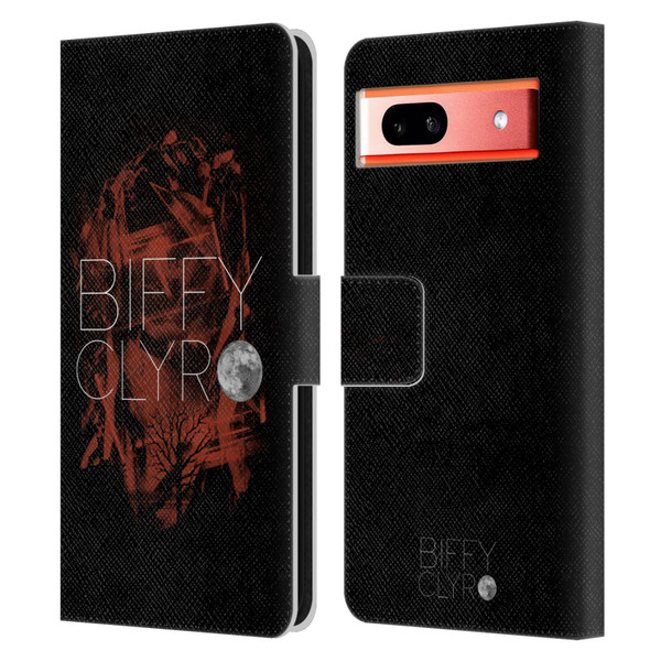 Biffy Clyro Graphics Red Leather Book Wallet Case Cover For Google Pixel 7a