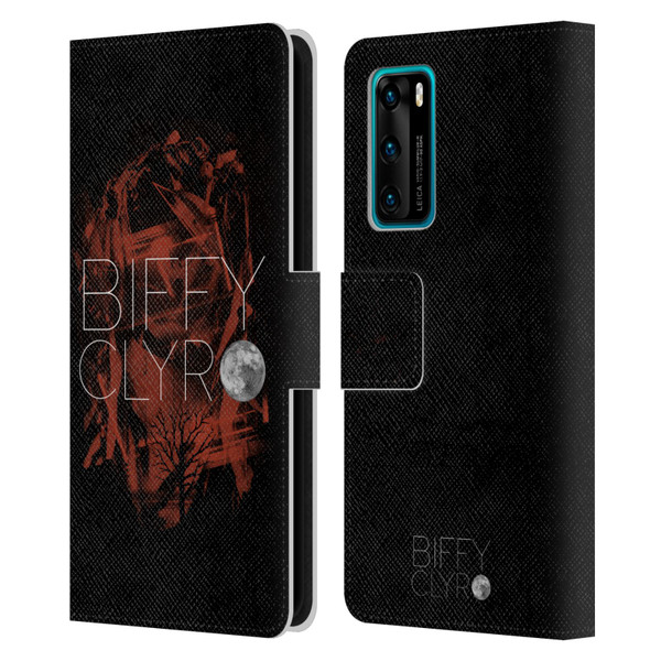 Biffy Clyro Graphics Red Leather Book Wallet Case Cover For Huawei P40 5G