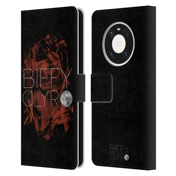 Biffy Clyro Graphics Red Leather Book Wallet Case Cover For Huawei Mate 40 Pro 5G