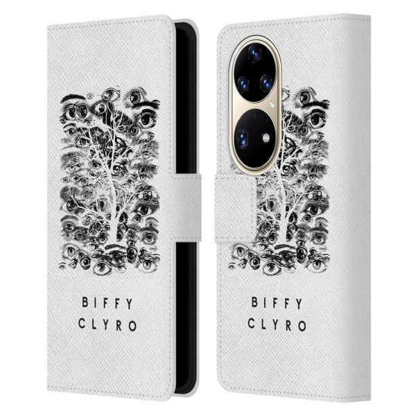 Biffy Clyro Graphics Eyes Leather Book Wallet Case Cover For Huawei P50 Pro