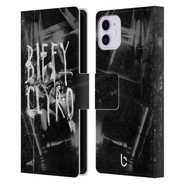 Biffy Clyro Graphics Black White Leather Book Wallet Case Cover For Apple iPhone 11