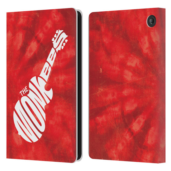 The Monkees Graphics Logo In Red Leather Book Wallet Case Cover For Amazon Fire 7 2022