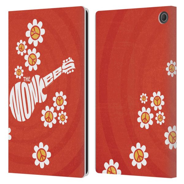 The Monkees Graphics Pattern In Red Leather Book Wallet Case Cover For Amazon Fire Max 11 2023