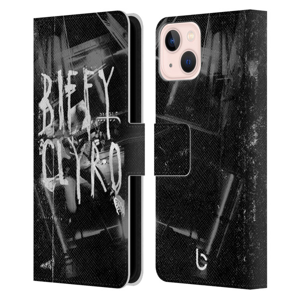 Biffy Clyro Graphics Black White Leather Book Wallet Case Cover For Apple iPhone 13