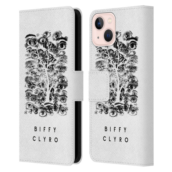 Biffy Clyro Graphics Eyes Leather Book Wallet Case Cover For Apple iPhone 13