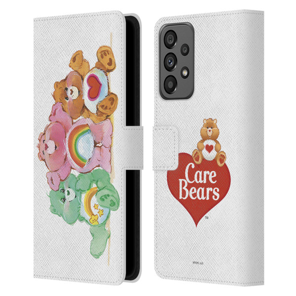 Care Bears Classic Group Leather Book Wallet Case Cover For Samsung Galaxy A73 5G (2022)