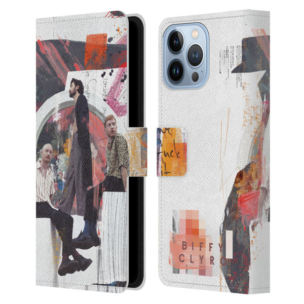 Biffy Clyro Graphics Band Art Leather Book Wallet Case Cover For Apple iPhone 13 Pro Max