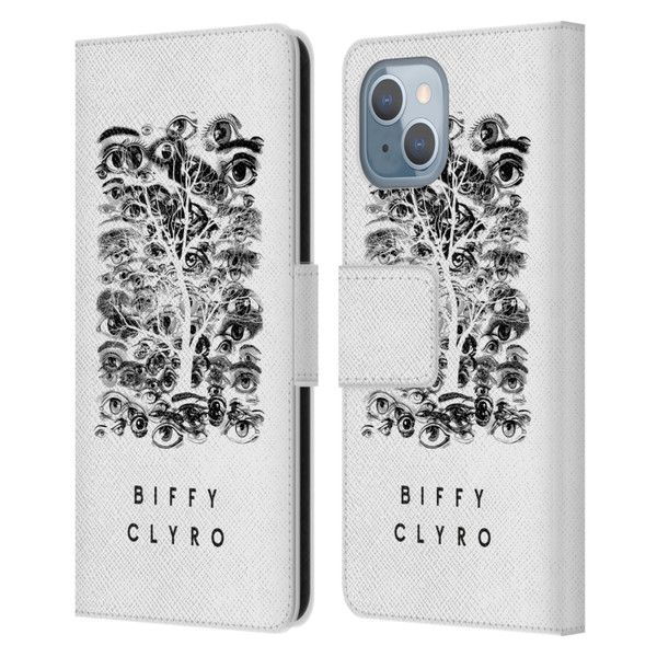 Biffy Clyro Graphics Eyes Leather Book Wallet Case Cover For Apple iPhone 14