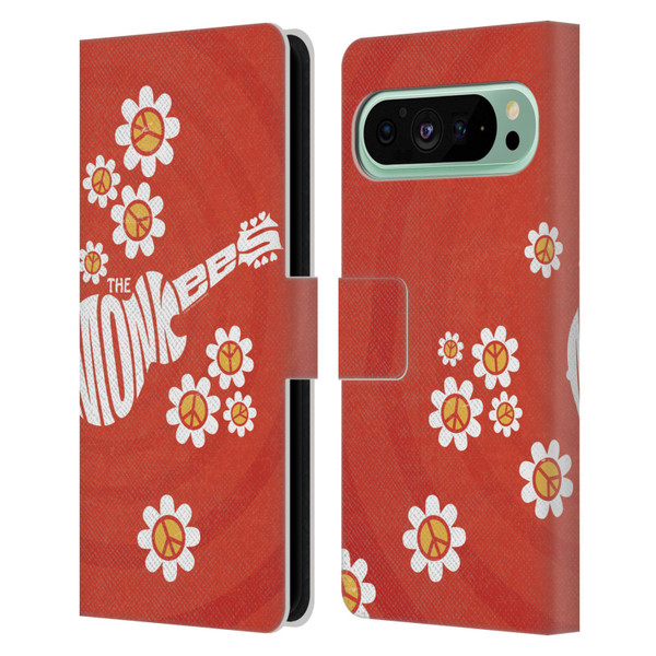 The Monkees Graphics Pattern In Red Leather Book Wallet Case Cover For Google Pixel 9 Pro XL