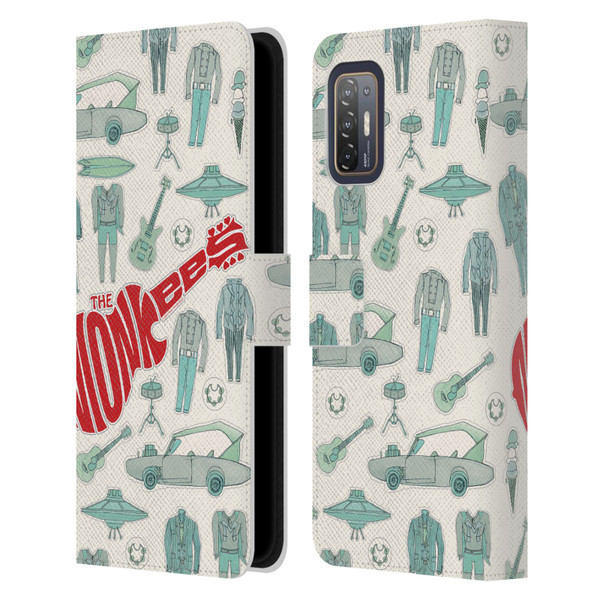 The Monkees Graphics Pattern Leather Book Wallet Case Cover For HTC Desire 21 Pro 5G