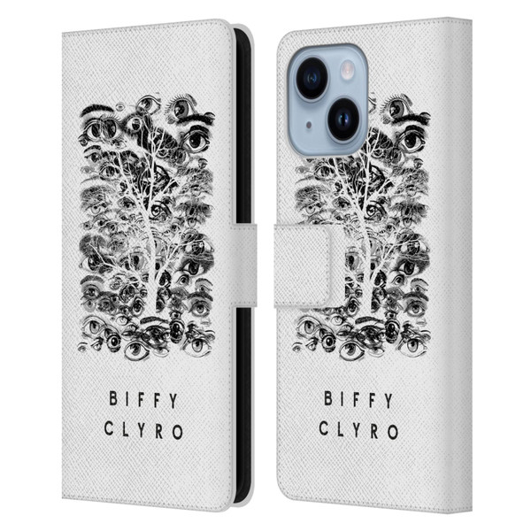 Biffy Clyro Graphics Eyes Leather Book Wallet Case Cover For Apple iPhone 14 Plus