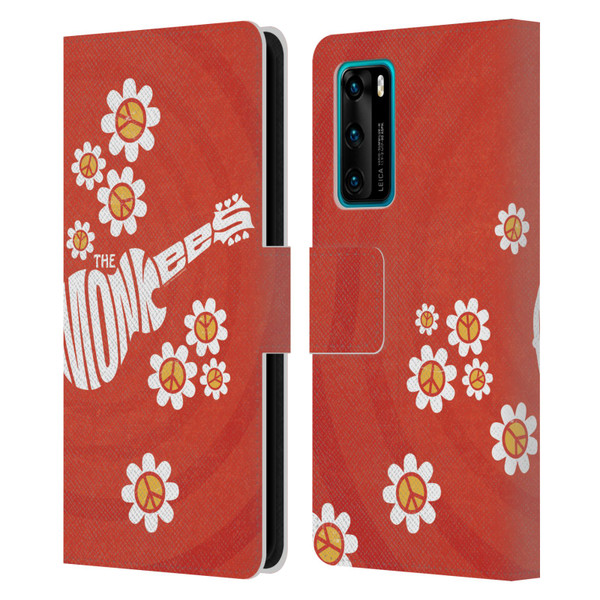 The Monkees Graphics Pattern In Red Leather Book Wallet Case Cover For Huawei P40 5G
