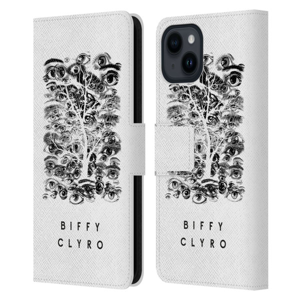 Biffy Clyro Graphics Eyes Leather Book Wallet Case Cover For Apple iPhone 15