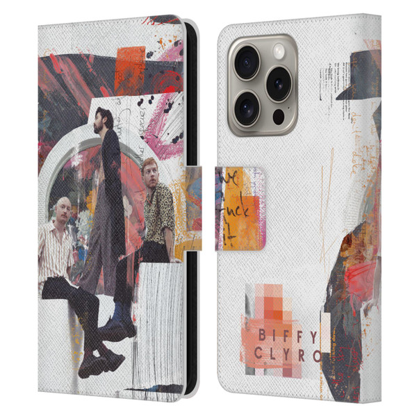 Biffy Clyro Graphics Band Art Leather Book Wallet Case Cover For Apple iPhone 16 Pro