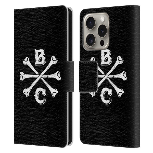 Biffy Clyro Graphics Bones Logo Leather Book Wallet Case Cover For Apple iPhone 16 Pro