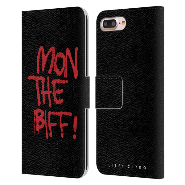 Biffy Clyro Graphics Mon The Biff Leather Book Wallet Case Cover For Apple iPhone 7 Plus / iPhone 8 Plus