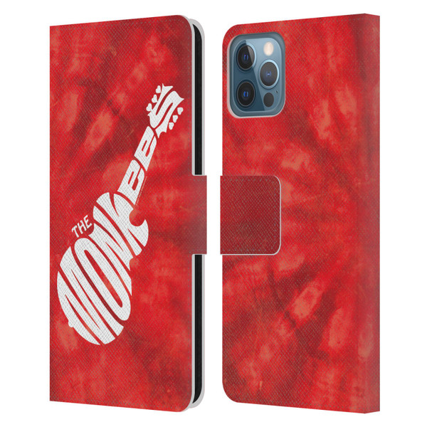 The Monkees Graphics Logo In Red Leather Book Wallet Case Cover For Apple iPhone 12 / iPhone 12 Pro