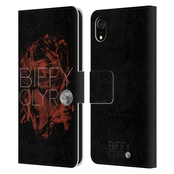 Biffy Clyro Graphics Red Leather Book Wallet Case Cover For Apple iPhone XR