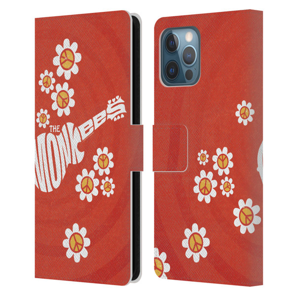 The Monkees Graphics Pattern In Red Leather Book Wallet Case Cover For Apple iPhone 12 Pro Max