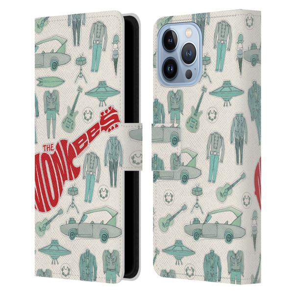The Monkees Graphics Pattern Leather Book Wallet Case Cover For Apple iPhone 13 Pro Max
