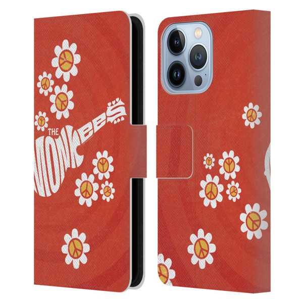 The Monkees Graphics Pattern In Red Leather Book Wallet Case Cover For Apple iPhone 13 Pro