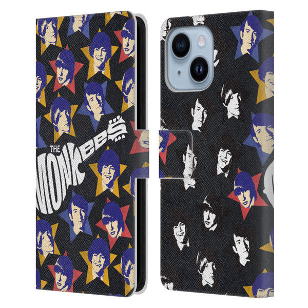 The Monkees Graphics Band Members Leather Book Wallet Case Cover For Apple iPhone 14 Plus