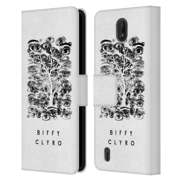 Biffy Clyro Graphics Eyes Leather Book Wallet Case Cover For Nokia C01 Plus/C1 2nd Edition