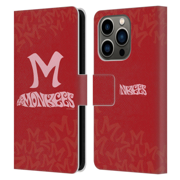 The Monkees Graphics Logotype Leather Book Wallet Case Cover For Apple iPhone 14 Pro