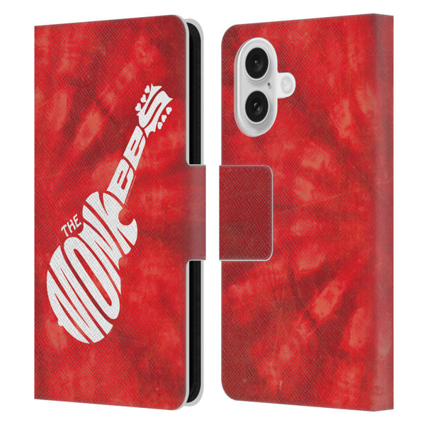 The Monkees Graphics Logo In Red Leather Book Wallet Case Cover For Apple iPhone 16