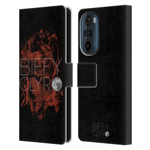 Biffy Clyro Graphics Red Leather Book Wallet Case Cover For Motorola Edge 30
