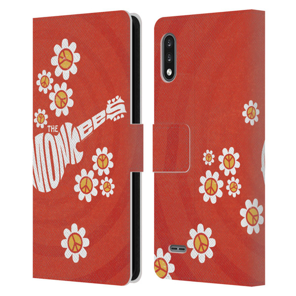The Monkees Graphics Pattern In Red Leather Book Wallet Case Cover For LG K22