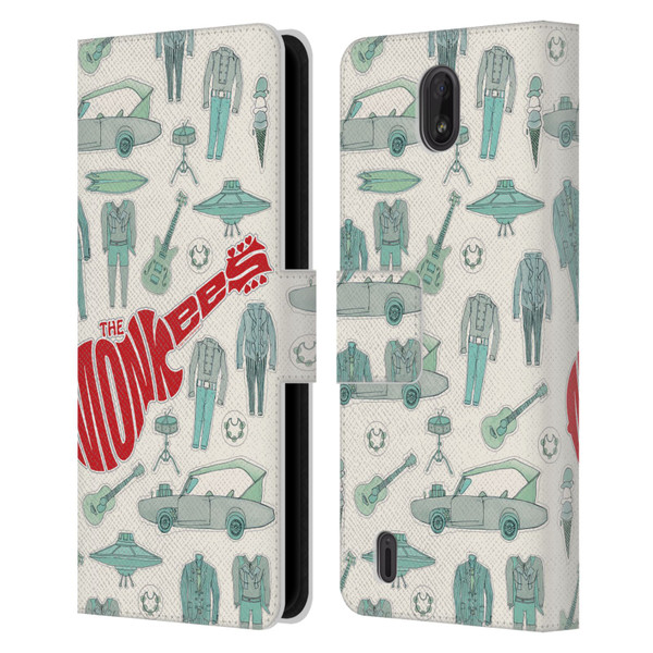 The Monkees Graphics Pattern Leather Book Wallet Case Cover For Nokia C01 Plus/C1 2nd Edition