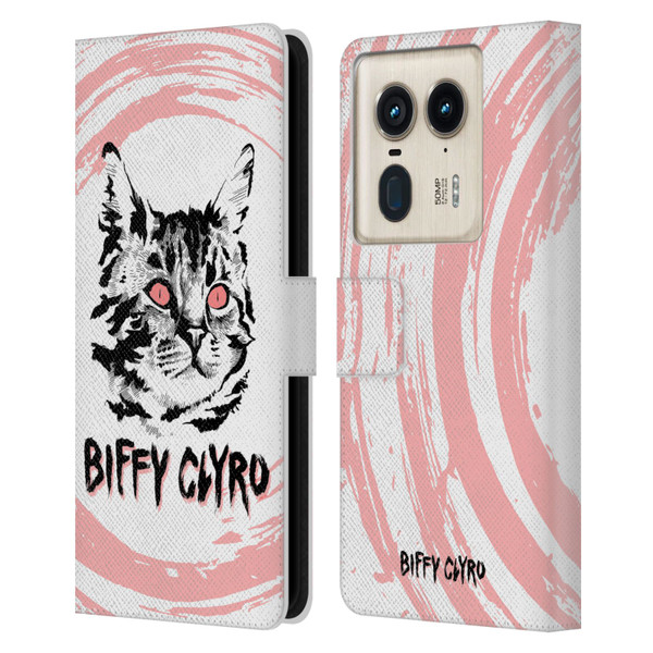 Biffy Clyro Graphics Cat Leather Book Wallet Case Cover For Motorola Edge 50 Ultra/X50 Ultra